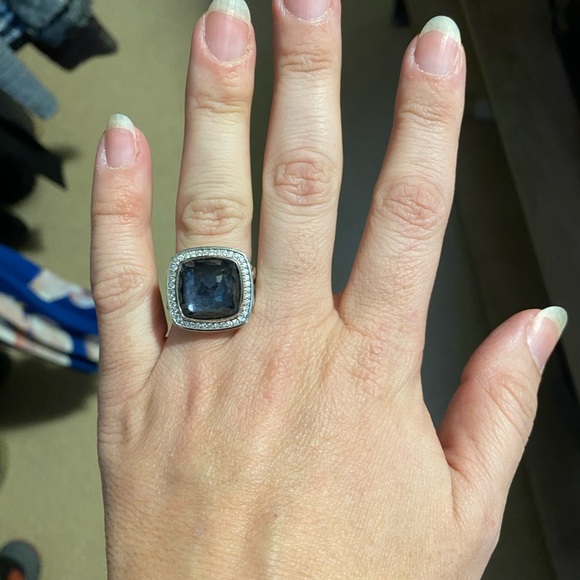 David Yurman Ring - Gorgeous Black Orchid + Diamonds - Picture 2 of 16